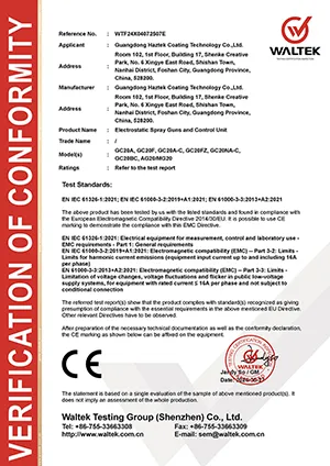 CE (пистолеты-распылители и блоки управления)