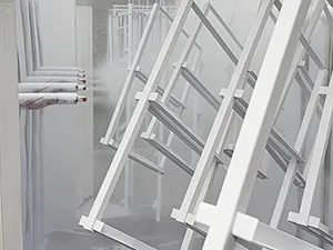 Автоматическая линия для порошковой покраски дверей и окон